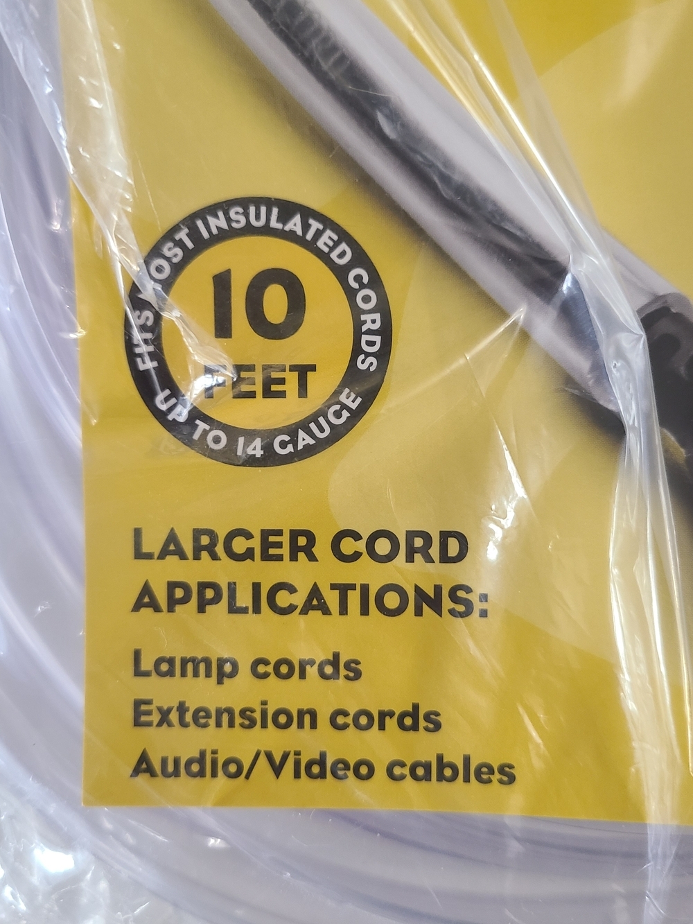 Cord Protector 10 ft Clear Pet Critter Cord Chew Deterrent (A1) - Picture 3 of 9
